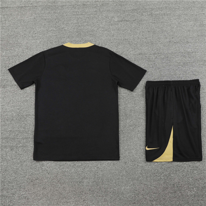 24/25 PSG short -sleeved training suit black