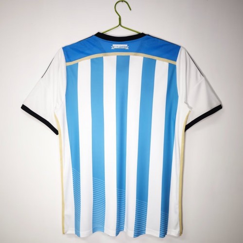 Retro Argentina 2014 home football Jersey