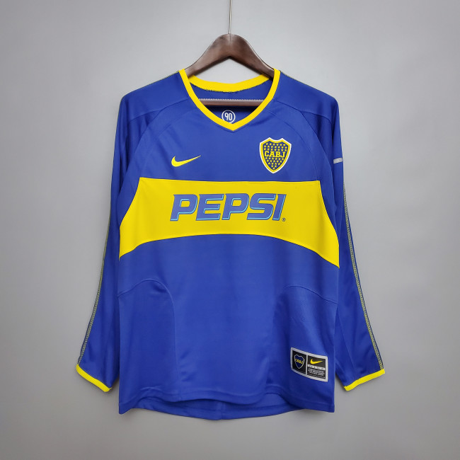 Retro Long Sleeve Boca Juniors 03/04 home