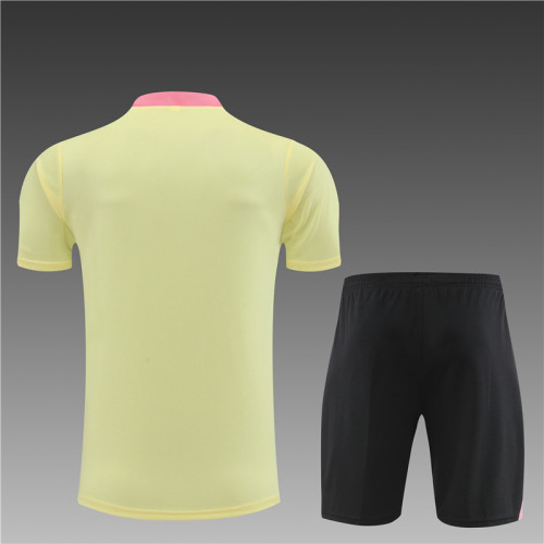 24/25 PSG short -sleeved training suit yellow