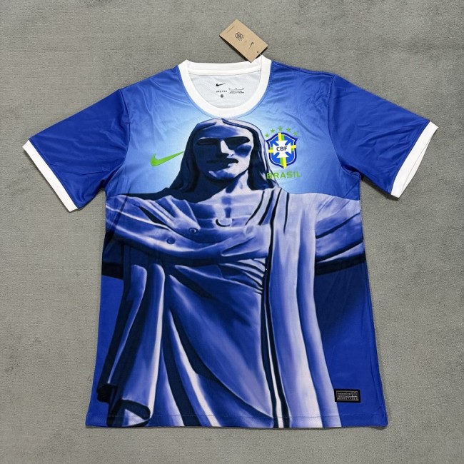 25/26 Brazil Jesus blue football jersey
