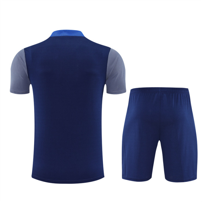 25/26 PSG short sleeved Adult training suit royal blue