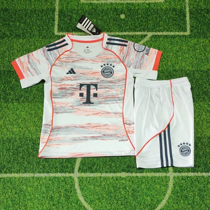 25/26 bayern munich away kids kit