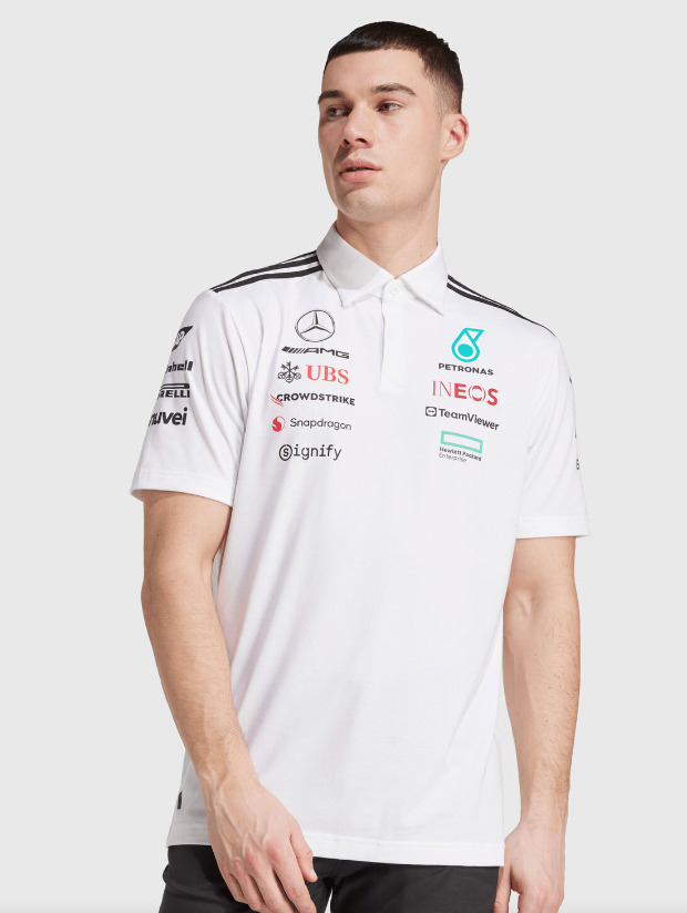 2025 Mercedes-AMG F1 Polo shirt white