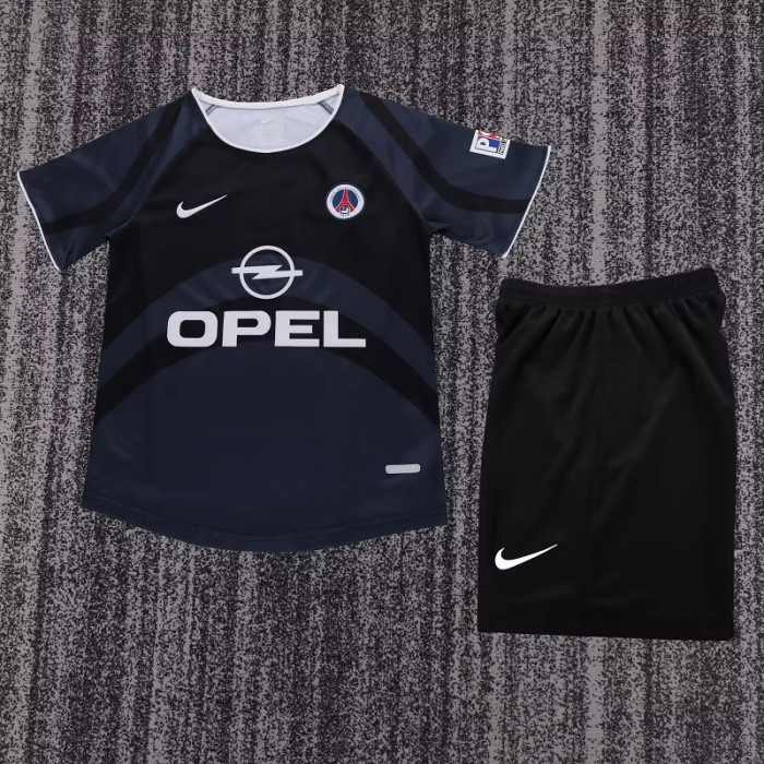 Retro 01/02 PSG Paris  third kids kit