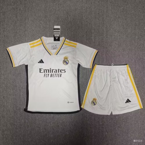 23/24 Real Madrid home kids kit with socks
