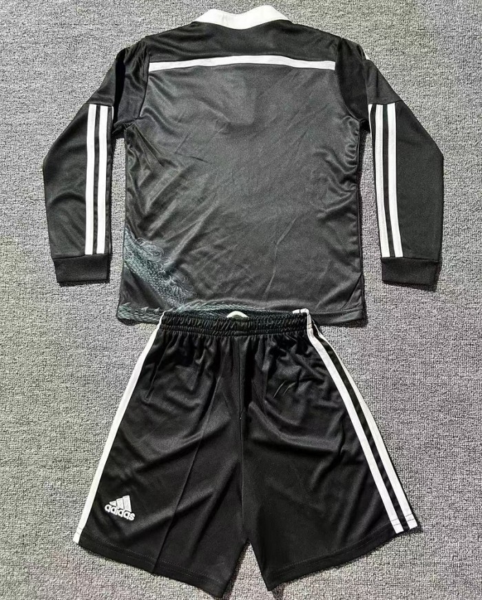 Retro 14/15 Real Madrid Away kids kit long sleeves