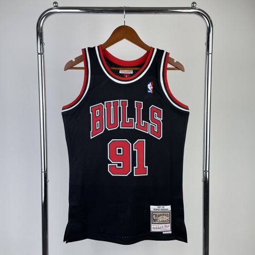98 NBA Chicago Bulls RODMAN #91 Basketball Jersey