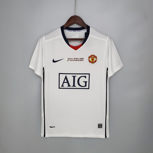 Retro Manchester United 08/09 Champions League away white