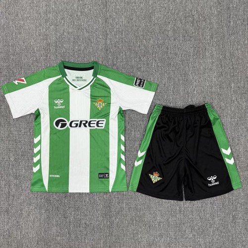25/26 Real Betis home kids kit