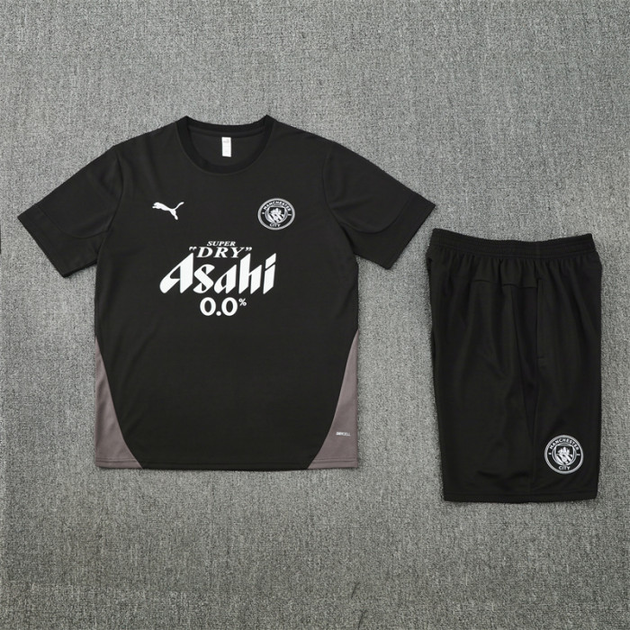 25/26 Manchester City Short sleeve training suit black