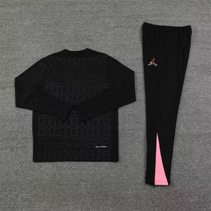 24/25 PSG black Jordan kids training suit