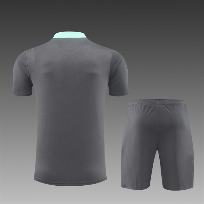 24/25 PSG short -sleeved training suit dark grey