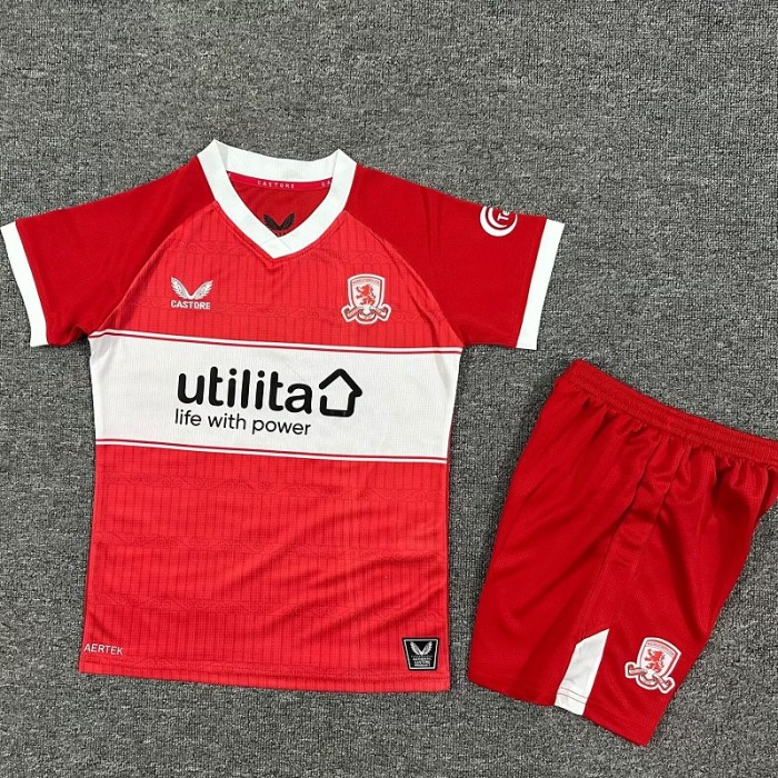 25/26 Middlesbrough home kids kit