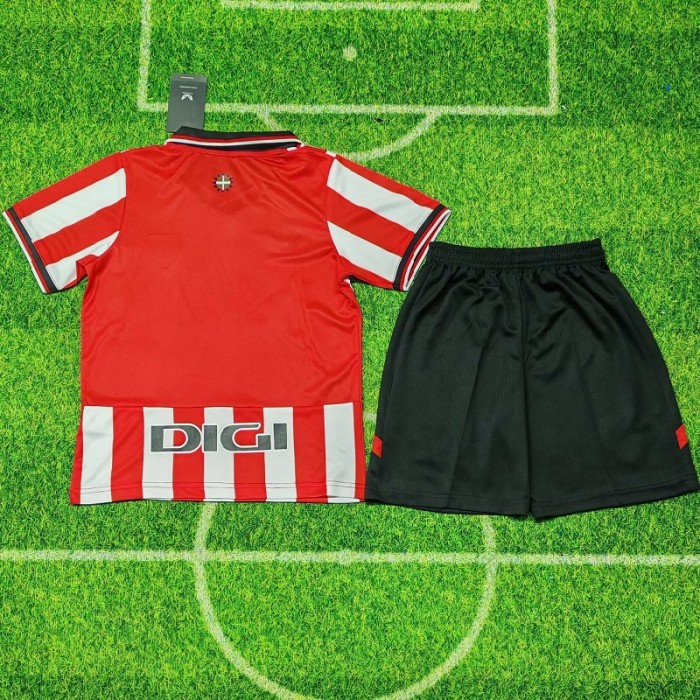 25/26 Athletic Bilbao home kids kit
