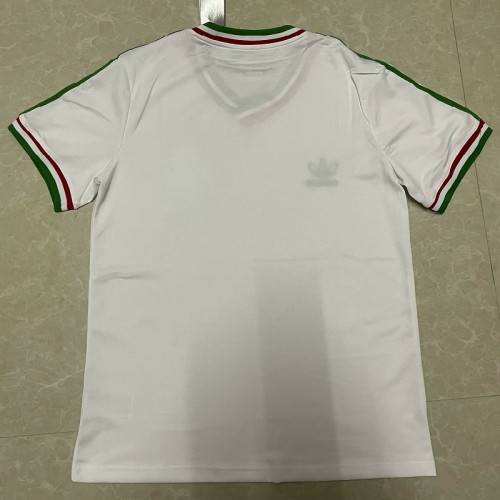 Retro Mexicoe white football Jersey