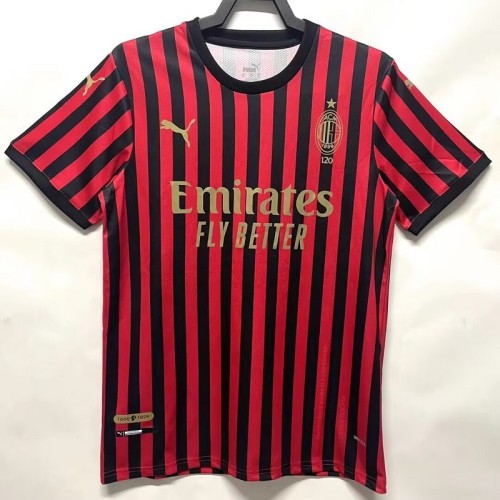 Retro 120th anniversary AC milan home football jersey