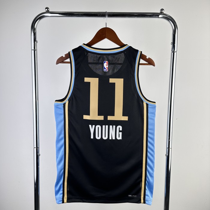 24 NBA  Atlanta Hawks City Edition #11 Trey Young Basketball Jersey