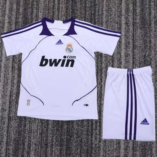 Retro 07/08 Real Madrid home kids kit