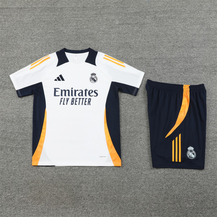 24/25 Real Madrid Short sleeve training suit white