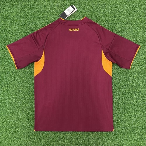 25/26 Roma home football jersey
