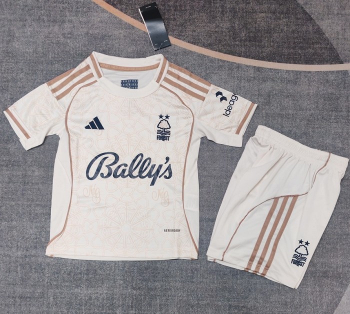 25/26 Nottingham Forest Away kids kit