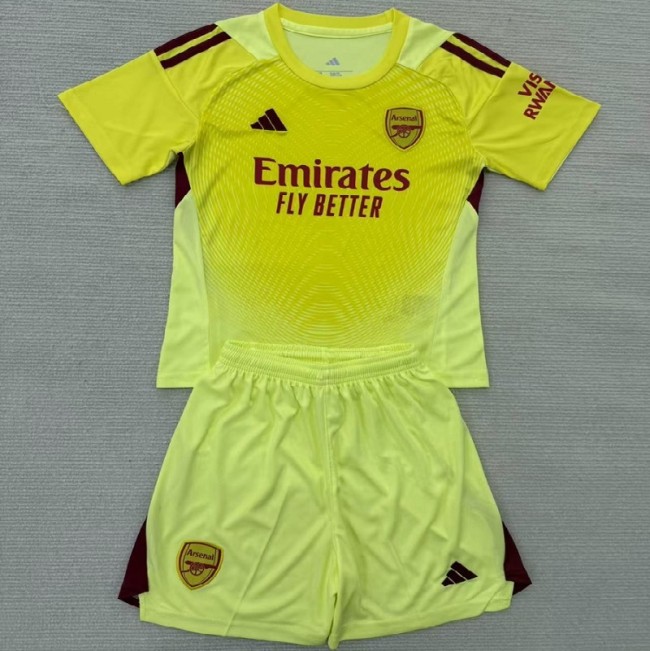 25/26 Arsenal goalkeeper Kids kit yellow