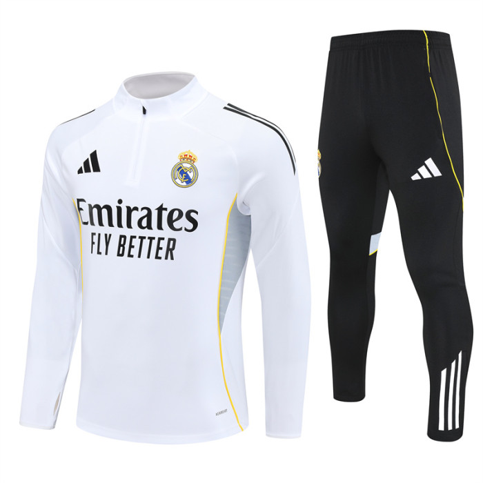 25/26 Real Madrid Adult training suit white