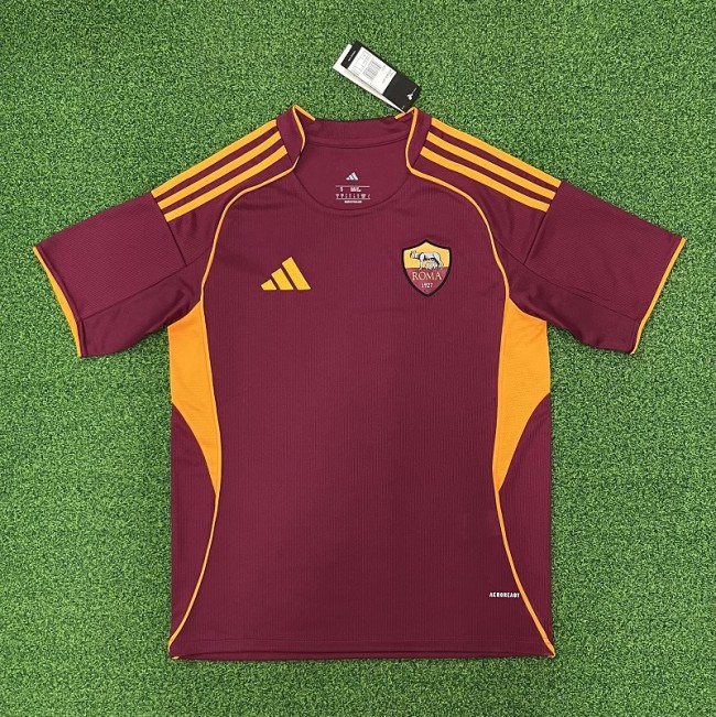 25/26 Roma home football jersey