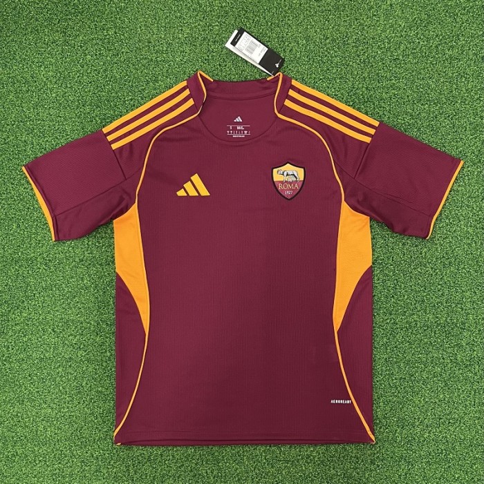 25/26 Roma home football jersey