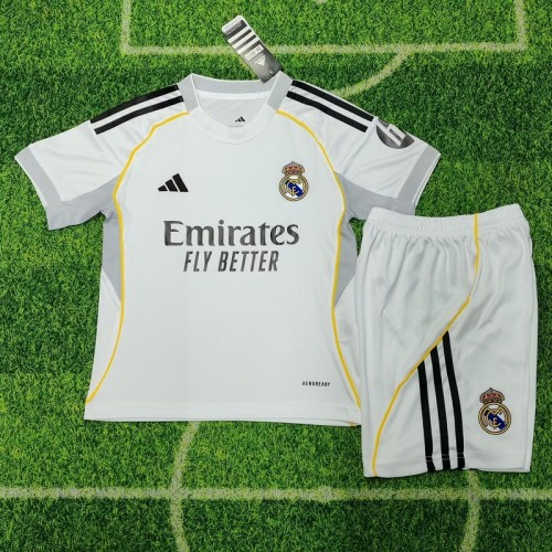 25/26 Real Madrid home kids kit