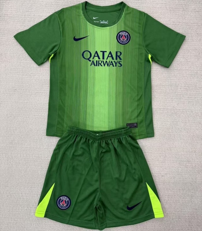 25/26 PSG Paris goalkeeper Adult Set green