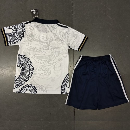 23/24 Real Madrid kids kit with socks Dragon pattern white