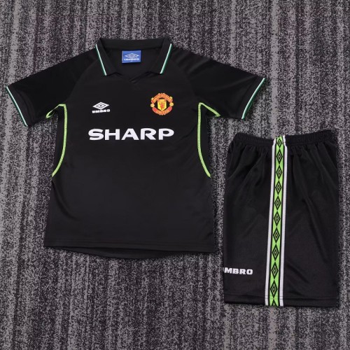 Retro 1998 Manchester United third kids kit