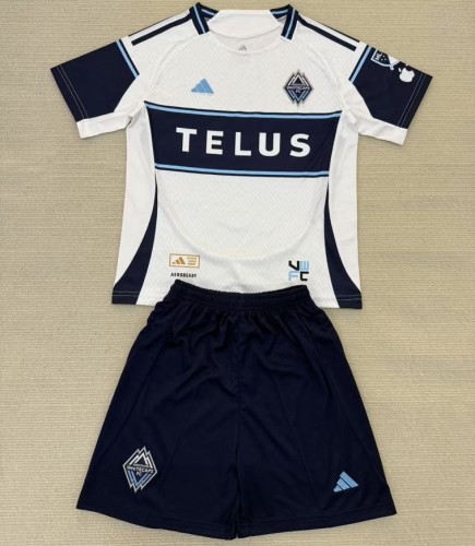 25/26 Vancouver Whitecaps home kids kit