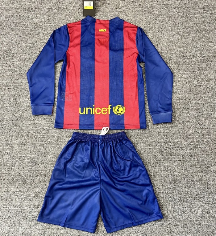 Retro 14/15 Barcelona kids kit long sleeves