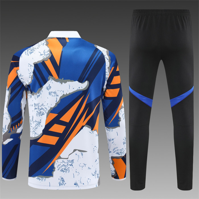 25/26 Real Madrid Kids training suit Blue white