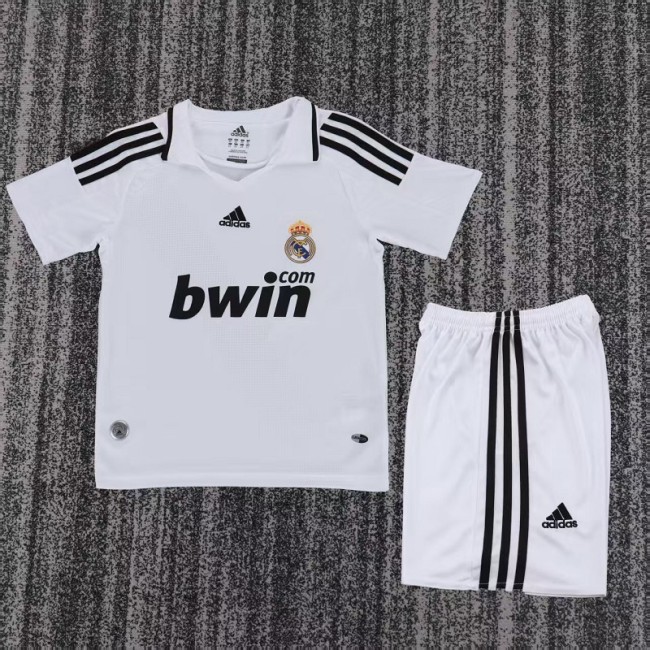 Retro 08/09 Real Madrid home kids kit