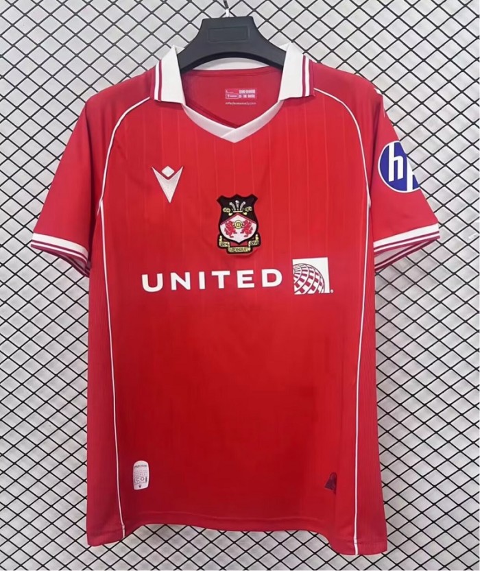 25/26 Wrexham home football Jersey