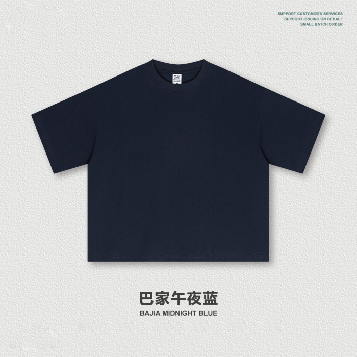 Summer American trendy brand Bolyfit short-sleeved solid color loose-fitting T-shirt for men