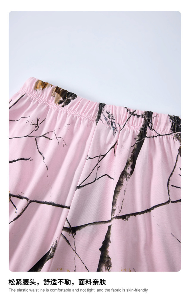 Summer American trendy brand leaf heat transfer loose-fitting shorts, sports casual quick-drying pants for men