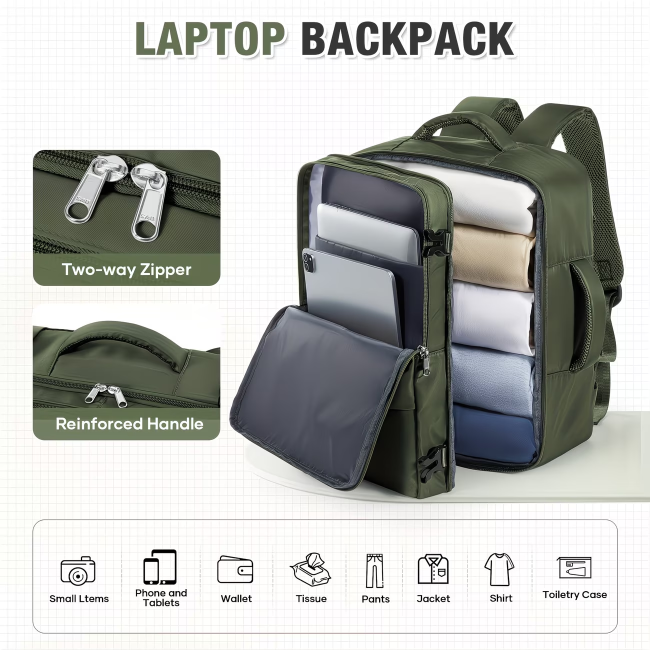 40x30x20CM backpack, suitable for Ryanair cabin size 40x30x20CM travel backpack/luggage backpack/boarding backpack/aviation backpack/travel backpack