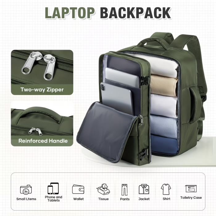 40x30x20CM backpack, suitable for Ryanair cabin size 40x30x20CM travel backpack/luggage backpack/boarding backpack/aviation backpack/travel backpack