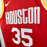 ROCKETS DURANT #35 Red Retro Top Quality Hot Pressing NBA Jersey