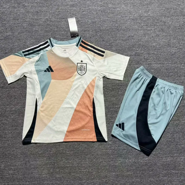 25-26 Spain  Away Kids Soccer Jersey