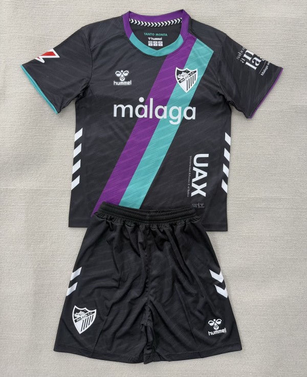 25-26 Malaga Away Kids Soccer Jersey