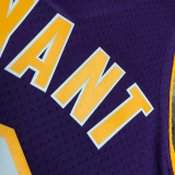 2001 LAKERS BRYANT #8 Purple Retro Top Quality Hot Pressing NBA Jersey