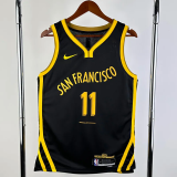 23-24 WARRIORS THOMPSON #11 Black City Edition Top Quality Hot Pressing NBA Jersey