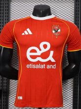 25-26 AL AHLY SC Home Player Version Soccer Jersey 1:1 Thai Quality