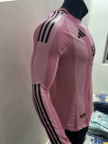 25-26 Inter Miami Home Long Sleeve Player Version Soccer Jersey (长袖球员)
